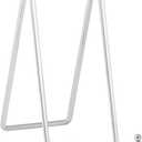 Plate Holder Easel Display Stand - 8 inch Metal Plate Stands for Display - Tabletop Picture Stand - Silver Iron Easels for Display Pictures | Photo Frames | Book | Decorative Plates | Plaque -2 Pack