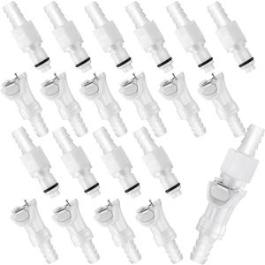 Chunful 5 Pcs 5/16" Quick Disconnect Connect Hose Barb Insert Fittings Plastic Male Female Coupling Connector 5 Female and 1 Male Connectors