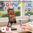 Scrolling Ring Remote for TikTok YouTube IG Shorts Video Landscape Portrait, Fingertip Wireless Scroller Page Turner Clicker for Kindle APP Compatible with iPhone iPad Android Phone Tablet
