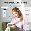 MUSICOZY Bluetooth 5.3 Sleep Earbuds, Lightweight in-Ear Sleeping Earbuds, Sleep Headphones White Noise, Podcasts, Study, Focus