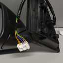 Left Driver side Mirror Fits 2018-2022 Honda Accord With Power Glass, Heated, Blind Spot Detection,Turn Signal and Manual Folding Match to Crystal Black Pearl Replace HO1320330 8Pins