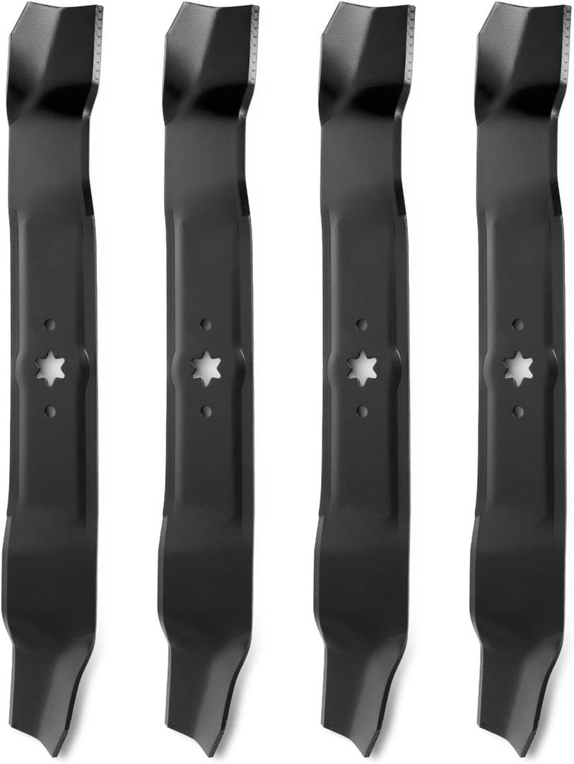 742-0616A Mower Blades for Cub-Cadet 42 Inch Mower, 942-04308 Mulching Blades for Craftsman/Troy Bilt/MTD 42" Riding Lawn Mower, Replace for 942-0616, 942-0616-X, 942-04126-X, 4 Pack