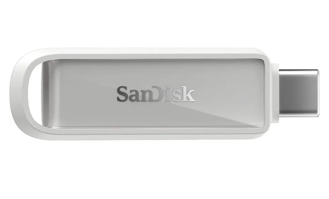 SanDisk 128GB Phone Drive with USB Type-C - for Smartphones, Tablets, and Computers - Up to 150MB/s, USB 3.2 Gen 1 - Arctic White - SDIXS0N-128G-GN6NE
