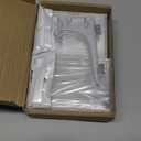 Qesonoo Cards Sleeves Top Loaders 10 Hard Acrylic Card Protector Clear Card Brick + 1 Display Stand Fit for Trading Cards, Standard Sports Cards, Baseball Card Holder Cases Collectibles White