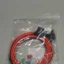 10FT 10AWG SAE Power Socket Sidewall Port to O Ring Connecters Extension Cord Cable with 10A 15A 20A 25A 30A Fuse Compatible with Solar Generator Battery Charger,for Solar Accessories