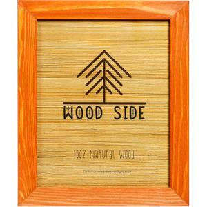 Rustic Wooden Picture Frame 11x14-100% Natural Solid Eco Distressed Wood for Wall Mounting Photo Frame - Orange