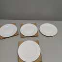 Everyday White Beaded Set of 4 Salad Plates