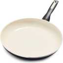 GreenPan Rio Healthy Ceramic Nonstick 12" Frying Pan Skillet, PFAS-Free, Dishwasher Safe, Black