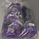 XunYee 4 Pack Artificial Hanging Flowers for Outdoor Violet Fake Hanging Plant 5 Petal Silk Violet Simulation Plant Royal Faux Artificial Flowers for Wedding Home Garden Indoor Spring Decor(Purple)