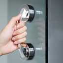 KAFENDA Glass Door and Window Handles, Bathroom Sliding Doors, cabinets, wardrobes, Suction Cups, Non-Marking Handles, Non-Porous Absorption Handles, Shower Grab Bars