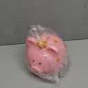 EVTHSU Piggy Bank for Girls, Large Unbreakable Plastic Toddler Money Saving Bank with Crown, Pig Coin Bank for Boys, Personalized Decor Money Container Birthday for Kids (Pink)