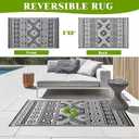 YONILE Outdoor Rug 5x8 ft Waterproof, Reversible Outdoor Plastic Straw Rug for Patios Clearance, Outdoor Area Rug Carpet RV Mat for Camping Backyard Deck Porch