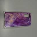 ESDOT for Samsung Galaxy S21 Case,Military Grade Passing 21ft Drop Test,Rugged Cover with Fashionable Designs for Women Girls,Shockproof Protective Phone Case for Galaxy S21 6.2" Glitter Purple Marble