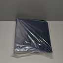 Vintage Leather 3 Ring Binder, 2 Inch D Ring, Holds 8.5" x 11" Paper Letter Size, Brass Corner Protectors, Faux Leather Cover, Professional Office & School Binder (1 Pack, Blue, 2 Inch)