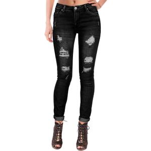 Hybrid & Company Women's Butt Lift Super Comfy Stretch Ripped Skinny Jeans (7)