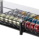 Rice rat Vertuo Capsule Holder Drawer for Nespresso With Glass For Cabinet Vertuoline Pod Storage Rack For Counter (Class-30 Pods)