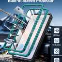 FNTCASE for Samsung Galaxy S26 Case: with [Built-in Screen Protector & Kickstand] [2 Front Frames] [Military-Grade Drop Protection] Heavy Duty Shockproof Rugged Case Full Body Protective Cover Green