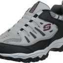 Skechers Men's Afterburn M. Fit Wonted Slip-On Loafers (8.5 X-Wide, Gray/Black)