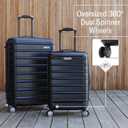 Samsonite Omni 2 Global Carry-On Spinner Luggage - Compact Size For International Travel - Airline-Approved - Features Expandable Polycarbonate Shell, 360 Wheels, USB Power Hub - Charcoal - Black