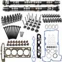 GM 2.4L Camshaft Kits with Head Gasket, Rocker Arms, Bolts for Chevy Equinox GMC Terrain Buick Lacrosse 2011-2017 LAF LUK LEA 12604896 12634207 12656486