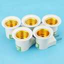 Lamp Bases 6pcs Light Socket with Switch E27 Lamp Base Large Screw Socket Plug for Home LED Bulb Energy Saving Lamp