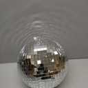 Haull 8 Pcs Large Disco Ball Set Silver Mirror Disco Reflective Ball with Hanging Ring Party Ornament Decoration for Stage Club Ballroom Dance Hall Wedding Prom Props(8'', 6'')