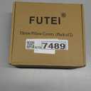 FUTEI Dark Grey Chenille Throw Pillow Covers 18x18 Inch Set of 2,Edges Double-Stitched Cushion Cases,Modern Home Decor for Couch Living Room