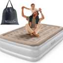 Air Mattress Full with Built in Pump, Inflatable Mattress, Blow Up Mattress Full in 3 Mins Inflation/Deflation, Air Bed for Camping & Guest, Colchon Inflable