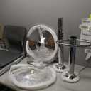 Sidanli Grey Bar Height Chairs, Swivel Barstools with High Backrest, Bar Stools Set of 2 for Kitchen Counter, Coffee Bar, Breakfast Countertop