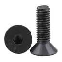M8-1.25 x 25mm Flat Head Socket Cap Screws Countersunk Bolts, Alloy Steel Grade 10.9, Fully Threaded, Allen Socket Drive, 25 PCS