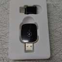 Redlake Wireless CarPlay Adapter for iPhone Mini Size Wireless for Apple CarPlay Adapter USB & USB-C/Type-C Plug and Play (Matte Black)