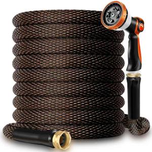 Garden Hose 100FT - 600PSI High Pressure, Kink-Free & Lightweight,No Expanding, Abrasion Resistant Water Hose for Car Wash, Lawn, Watering
