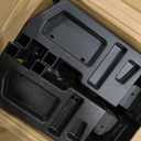 Under-Seat Organizer Trays for Trucks – Custom Molded Storage Dividers, Set of 2, Features varying section sizes designed to hold everything from small hardware and electronics to larger tools., 12'' x 10''