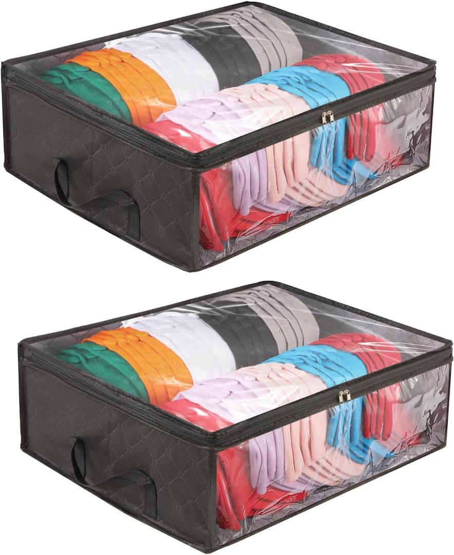 2 Pcs Hat Organizer for Baseball Cap, Hat Storage Bags with Carry Handles Hat Holder Rack for Closet Travel Hat Organizer