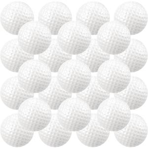 Junkin 24 Pcs Foam Golf Practice Balls Realistic Feel and Flight Training Sport Balls Elastic Soft Foam Golf Balls for Indoor or Outdoor Backyard Training, 1.65"