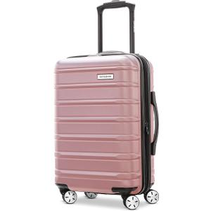 Samsonite Omni 2 International Carry-On Luggage with 360 Spinner Wheels - Scratch Resistant Hardshell - TSA, Airline-Approved - Expandable Polycarbonate Shell for Lightweight Travel - Rose Gold