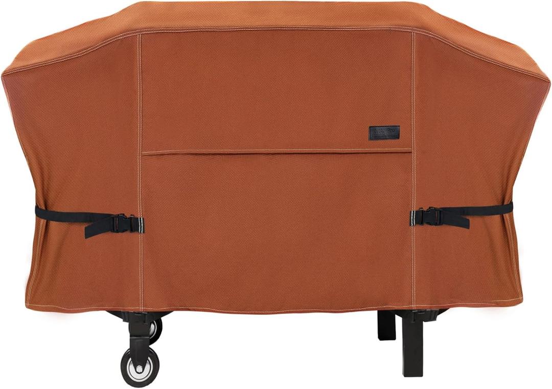 NettyPro Griddle Cover for Blackstone 28 inch Griddle Waterproof Heavy Duty 2 Burner Flat Top Gas Grill Cover 28" Cooking Station Camping, Brown