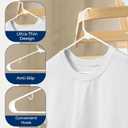 SereneLife Premium 10 Pack Plastic Hangers, Lightweight, Durable, Space Saving Clothes Organizers, Suitable for Shirts, Sweaters, Hoodies, Dresses, Kids Clothes, Good for Home Organization (White)