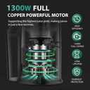 KOIOS 1300W Centrifugal Juicer Machines, High Juice Yield Juice Extractor with 3 inch Wide Feed Chute, Full Copper Motor & Titanium-Plated Filter, Easy Clean, 3 Speeds, BPA Free, Stainless Steel