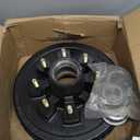 12"x 2" Trailer Brake Drum Kit 8 on 6.5" Replacement for 7000LBS Axle Hub Heavy Duty 8 Bolt Trailer Brake Hub Drum Assembly with 1/2"-20 Stud 25580, 14125A Drums 008-219-04-22004K