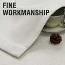 H.VERSAILTEX Farmhouse Boho Curtains for Living Room, 90% Blackout Curtain for Bedroom Energy Efficient, Linen Grommet Curtains 84 Inch Length, Burlap Textured 2 Panels, W52 x L84in, Heather Ivory