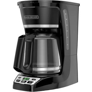 BLACK+DECKER 12-Cup* Programmable Coffeemaker, Black