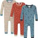 Gerber baby-girls Baby-girls 3-pack Snug Fit Footless One-piece Cotton Pajamas, 4T