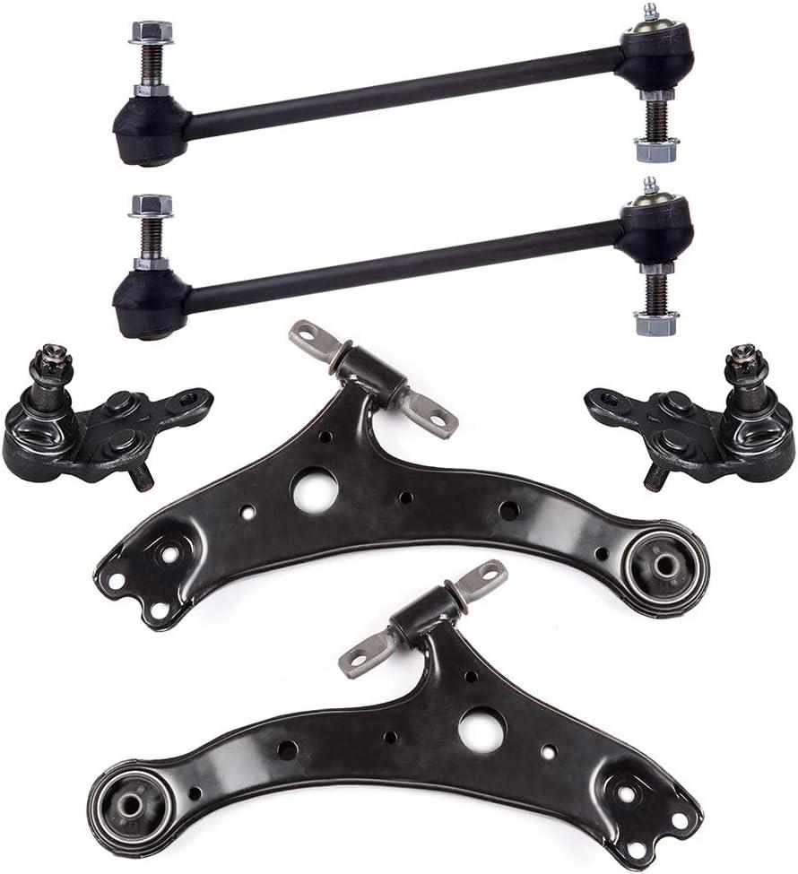6pc Set Front Suspension Kit Sway Bar Lower Control Arm and Ball Joint Lower Ball Joint Replacement for Lexus ES300 ES330 RX330 RX350 RX400h,for Toyota Avalon Camry for Highlander Solara