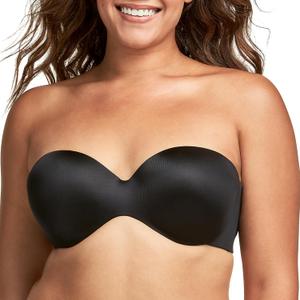 Maidenform Women's Full Coverage Strapless Underwire Bra (38DD, Black)