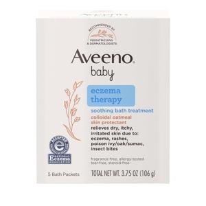 Aveeno Soothing Baby Bath Treatment, Single Use Packets - 5 ea
