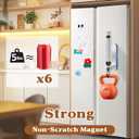 Swaitee Magnetic Paper Towel Holder for Fridge, Under Cabinet Paper Towel Holder Wall Mount, Self Adhesive No Drill, One Hand Tear Ratchet, Fits Jumbo Rolls, Silver for Kitchen RV Garage