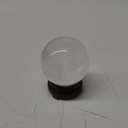 Natural Clear Quartz Crystal Ball,White Crystal Sphere Healing Crystal Ball with Stand Home Decor Prosperous Love Invite Wealth + Pedestal (900g)