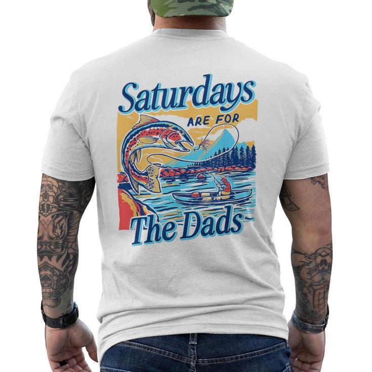 Saturdays For Dads Fishing Father's Day Men's T-shirt White  L