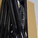RoadHero Plastic Stanchion Post, Black Velvet Ropes and Poles with Weighted Base, Ropes Safety Barriers for Crowd Control, Party and Movie Theater, 2 PCS